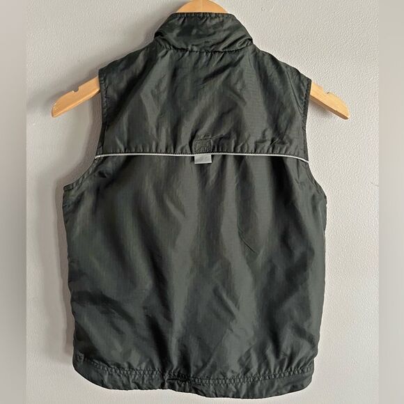 GAP Green Utility Nylon Vest Women’s Small Zip Up Reflective Trim Layer - Picture 7 of 7